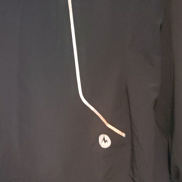 Marmot Black Performance Jacket with High Collar and Full-Length Zipper - Picture 3 of 7